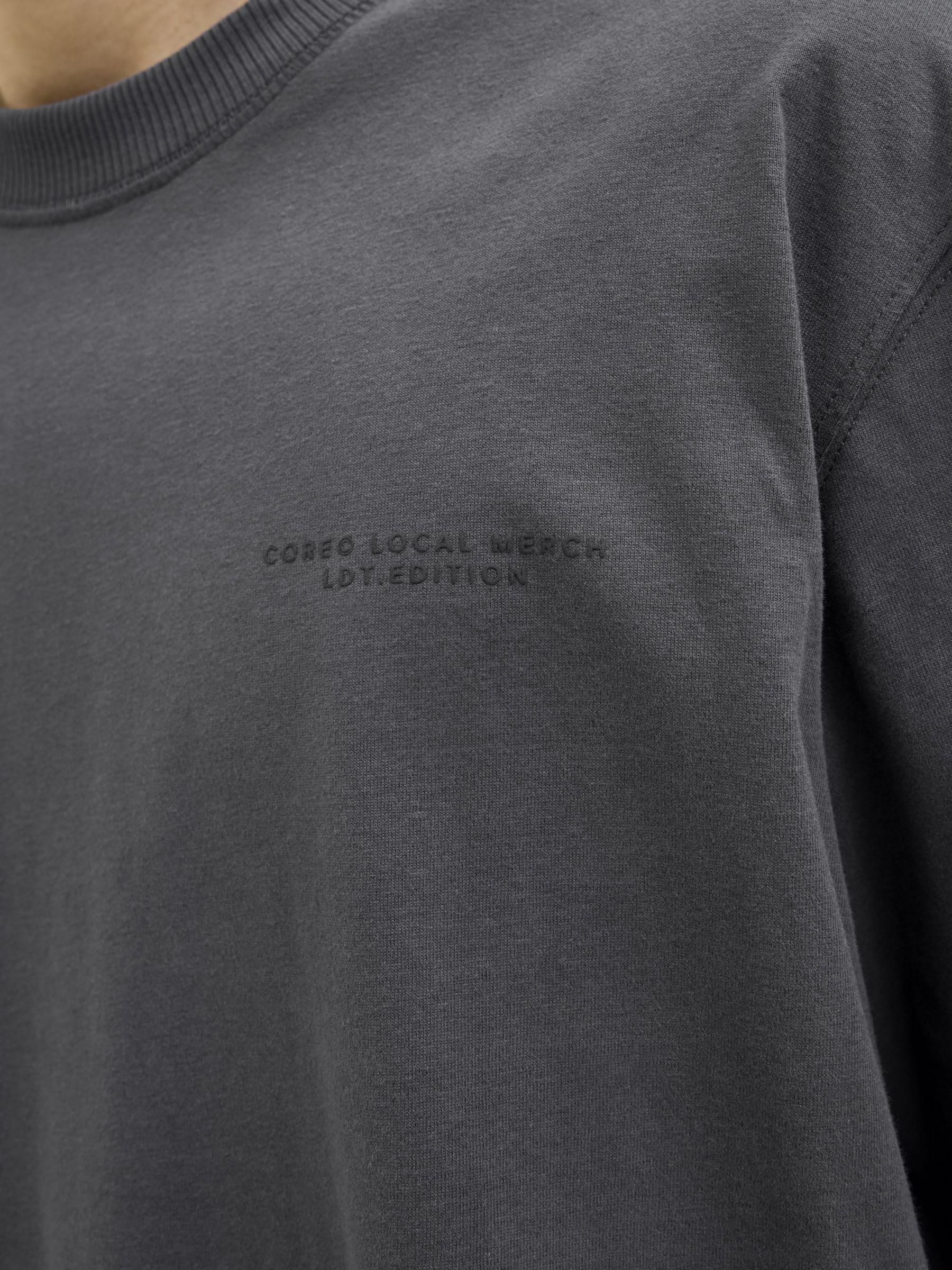 Jack & Jones Jcointerlude Easter Tee SS Crew Neck, asfaltowy, M