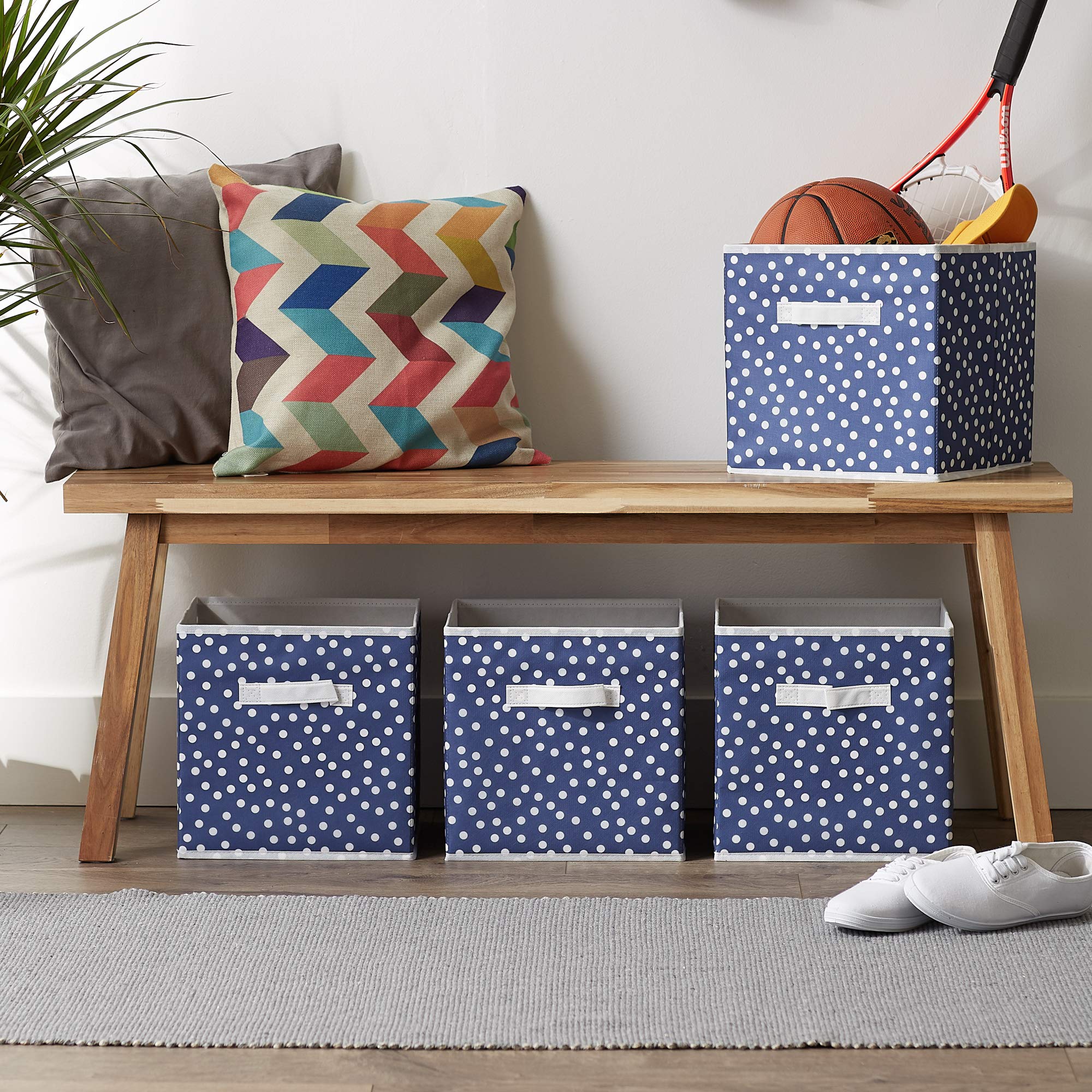 Amazon｜DII 不織布収納コレクション 水玉模様 折りたたみ可能