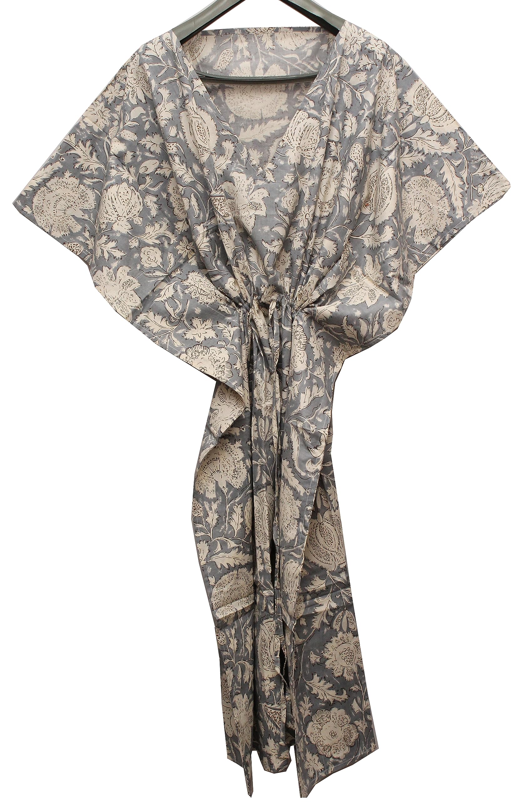 Shubhangi Collections Women's Kaftan Maxi Cotton Printed Caftans Dresses