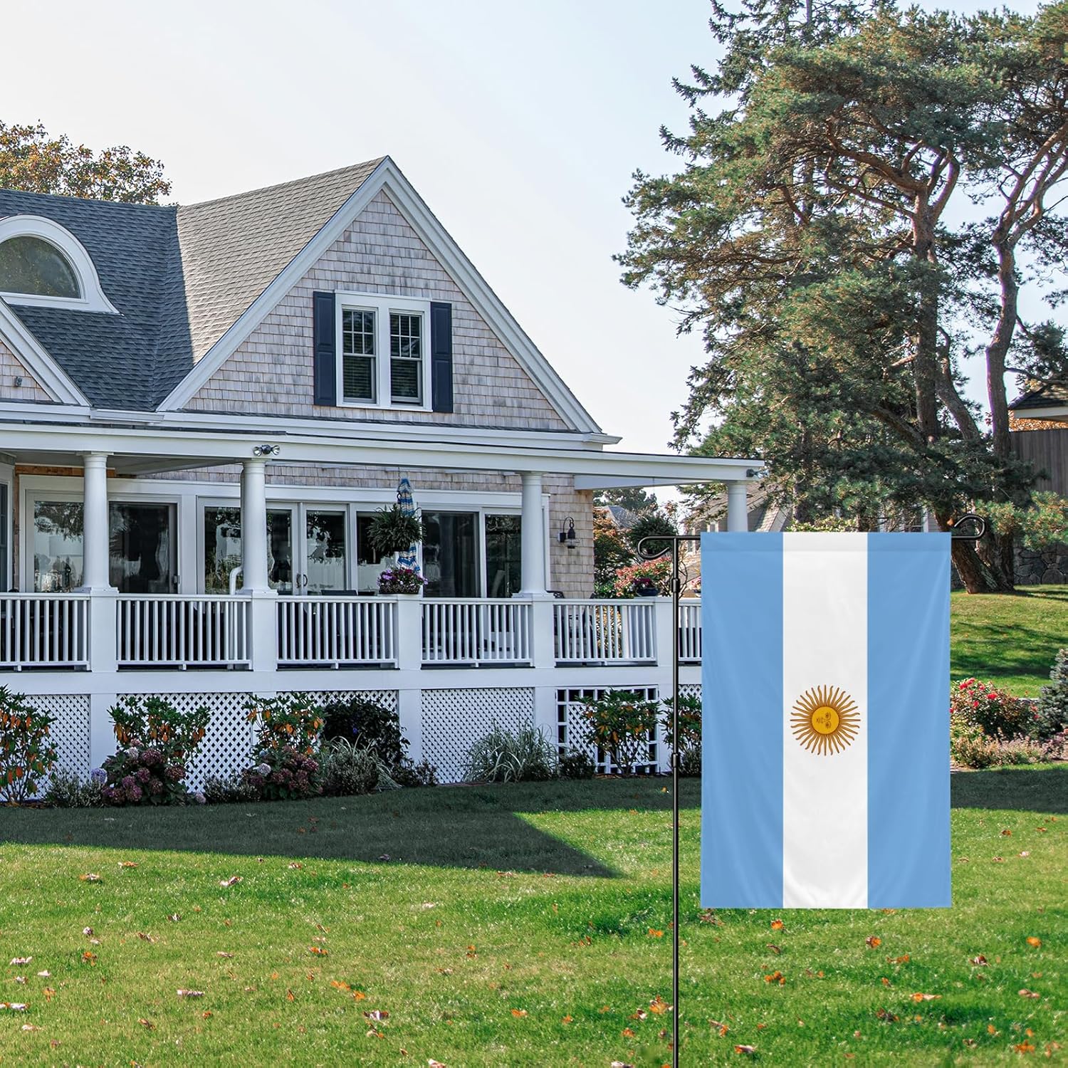 Argentina Garden Flag, 12x18 Inch Double-Sided, Vivid Color Argentine National Garden Flags, for Indoor Outdoor Party Home Lawn Decor - Image 5