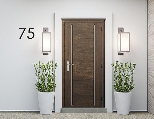 Miniatura 8 de Números de casa flotantes modernos de 12 pulgadas para exteriores  Números de casa de metal grandes para exteriores  Números de dirección de casa