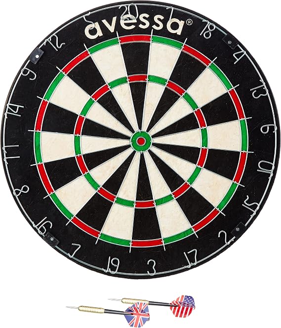Avessa Professional Sisal Dartboard 6 Arrows