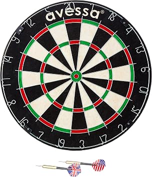 Avessa Professional Sisal Dartboard 6 Arrows