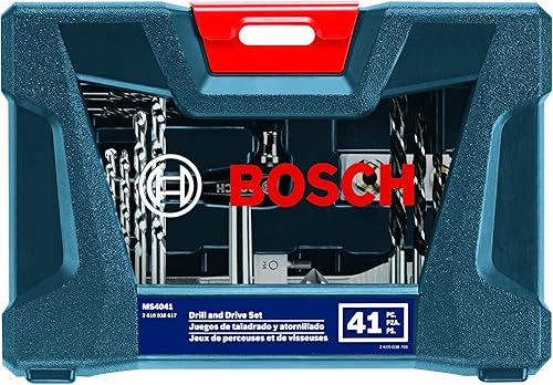 Miniatura 2 de Bosch MS4041 Juego de 41 piezas para taladrar y atornillar con estuche incluido para aplicaciones en madera, metal, mampostería