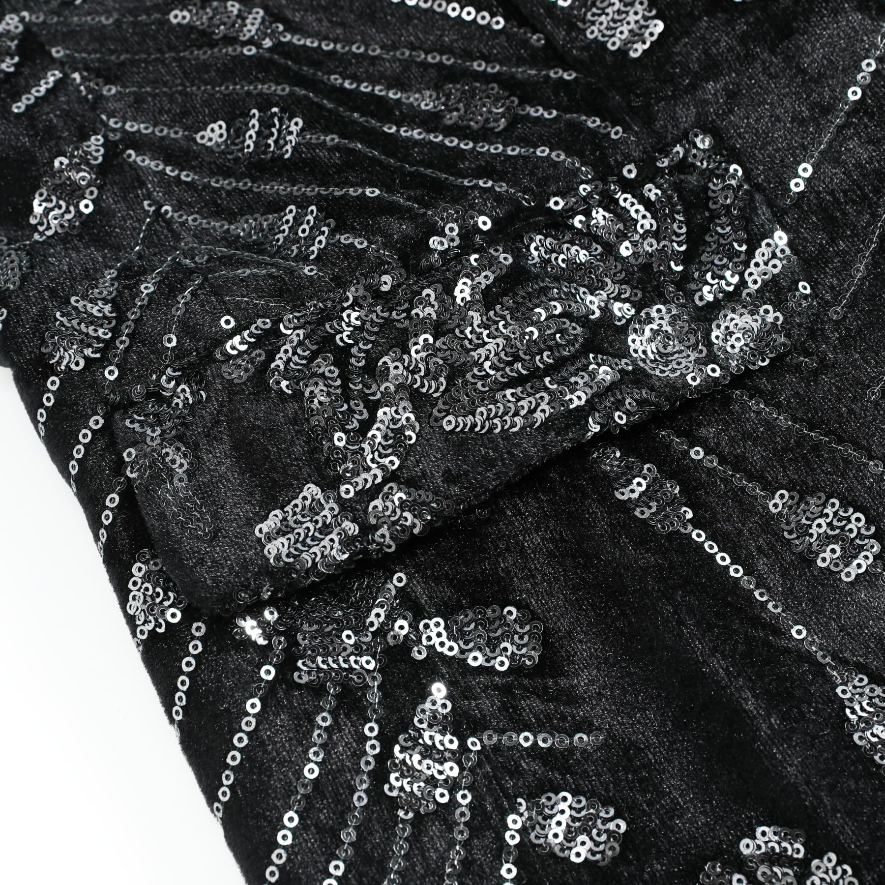 YFFUSHI Blazer da Uomo con Paillettes Giacca da Abito di Lusso Slim Fit Giacca da Smoking Scintillante Eleganti Festa