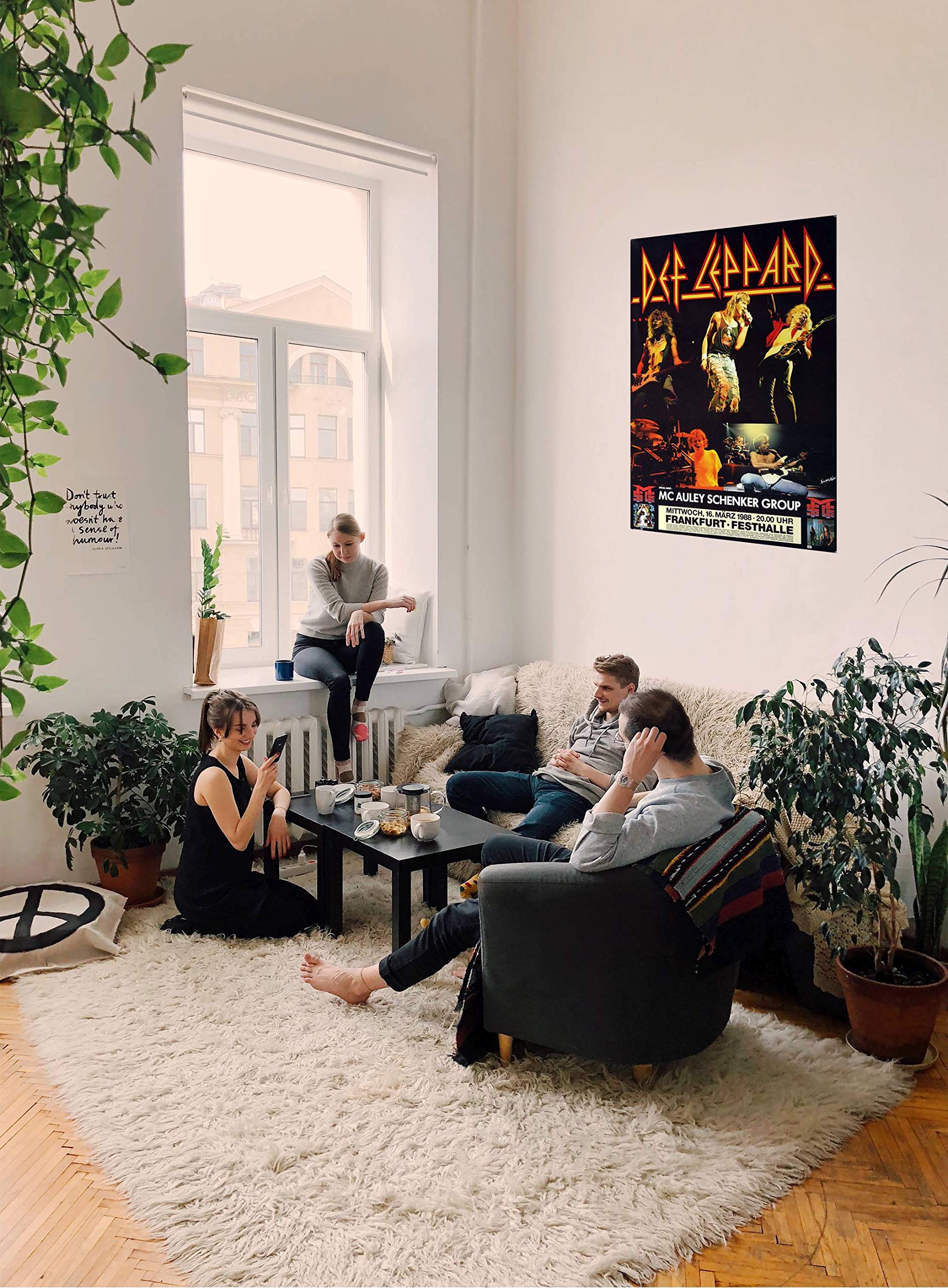 Def Leppard - Hysteria, Frankfurt 1988 » Konzertplakat/Premium Poster | Live Konzert Veranstaltung | DIN A1 «