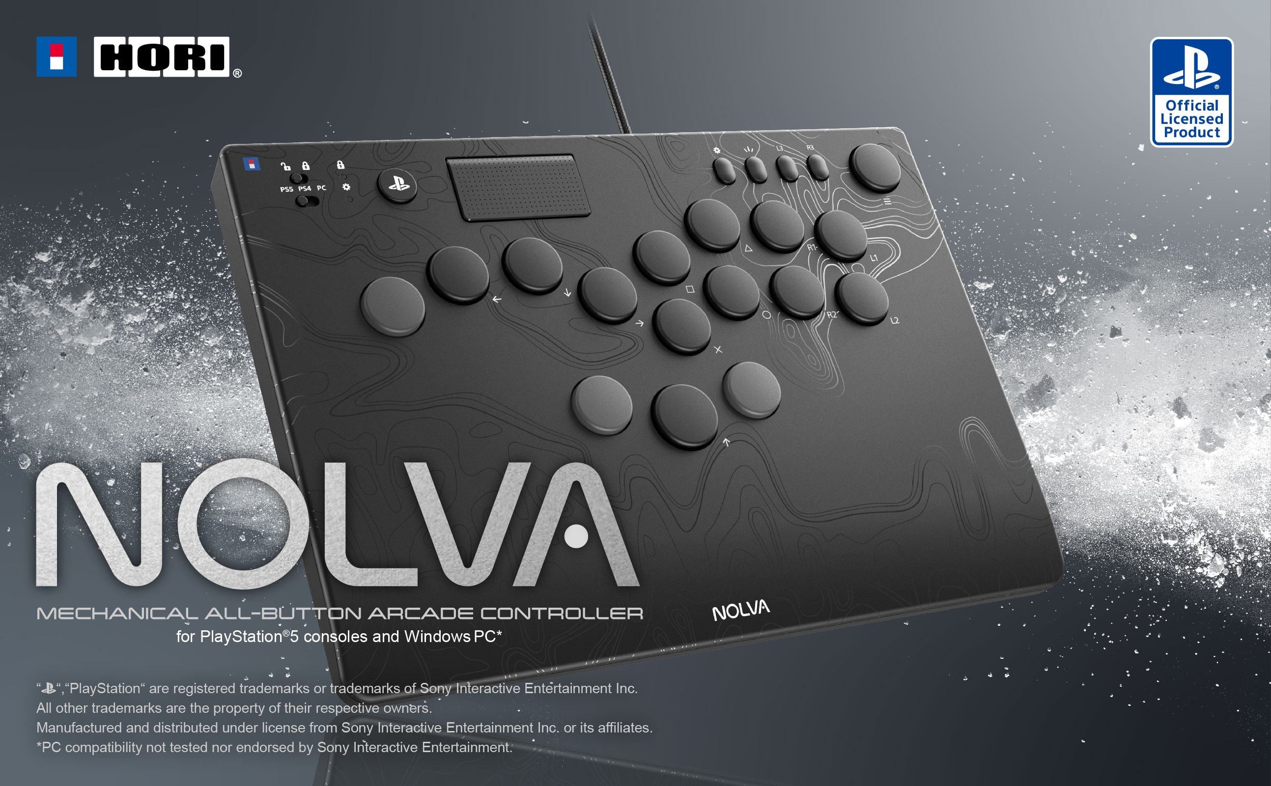 HORI NOLVA Mechanical All-Button Arcade Controller for Playstation