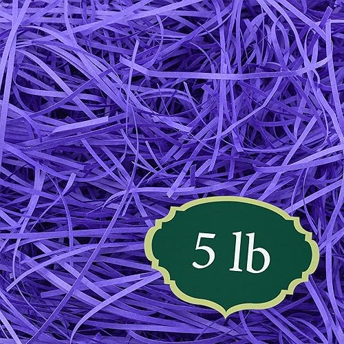 Miniatura 10 de Arcadia Garden Products RPCS2TU - Caja de relleno de papel de color triturado recto para envolver regalos y manualidades, relleno de cestas,