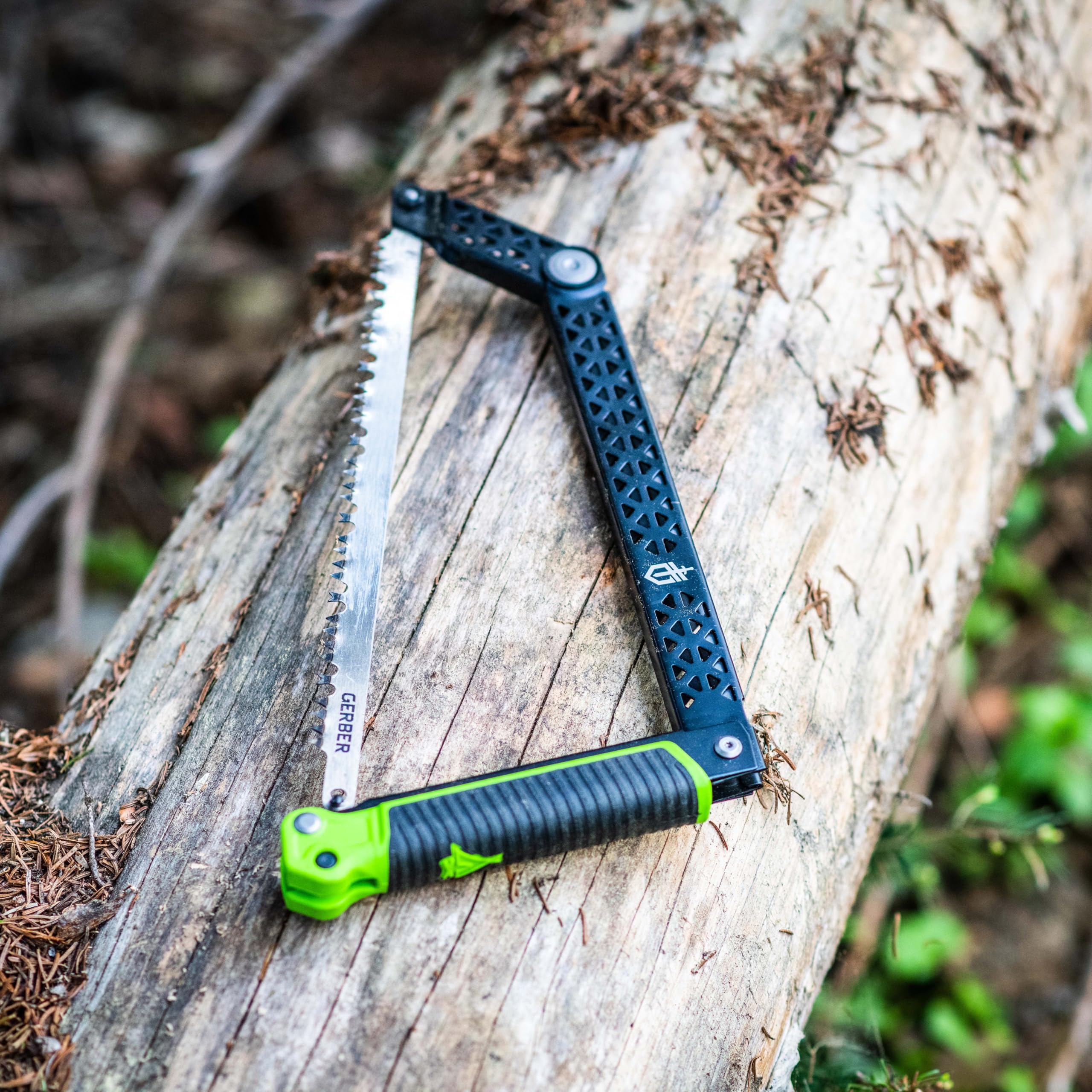 Gerber Freescape Scie Pliante Mixte Adulte, Noir/Vert, Taille Unique