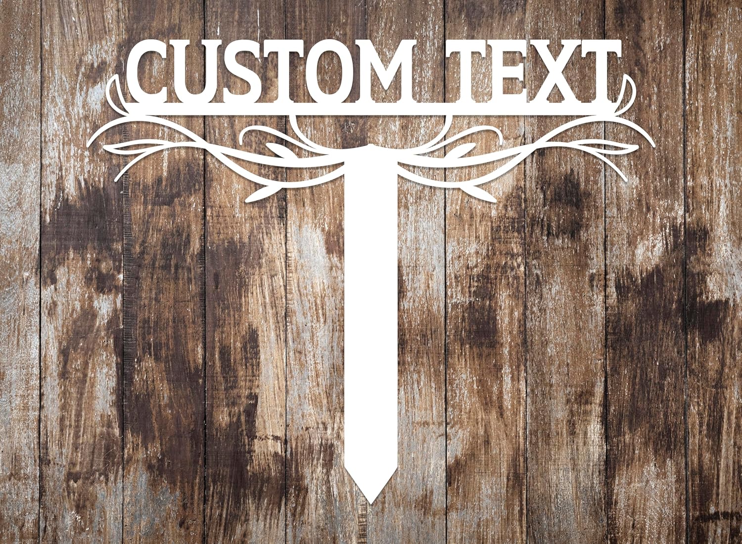 Custom Metal Text Garden Stake, Personalized Garden Sign, Garden Marker, Outdoor Sign, Steel Yard Art, Lawn Garden Art, Garden Sign on Stakes, Personalized Garden Signs for Outside, Housewarming Gift