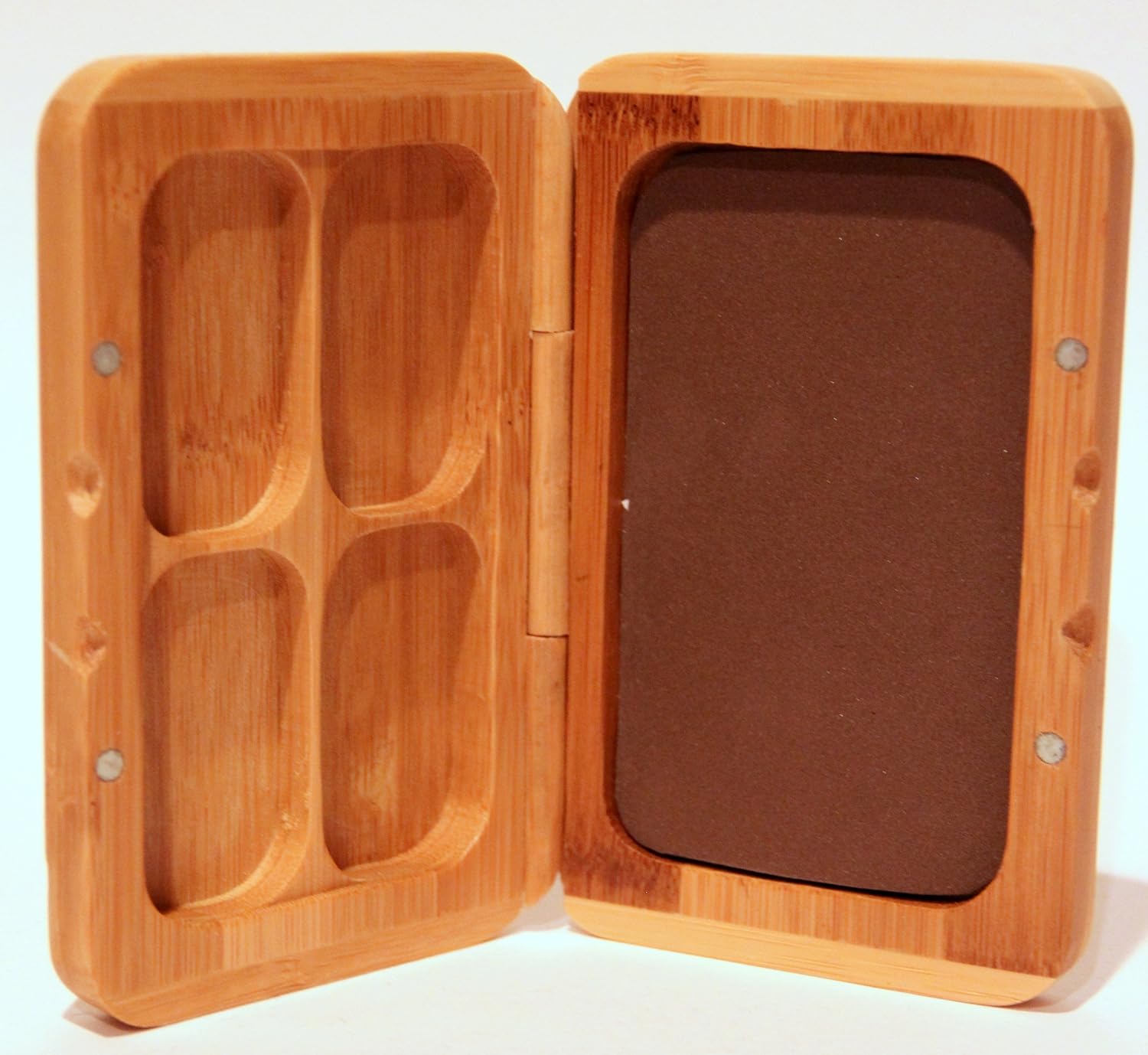 Wooden Bamboo Fly Fishing Box FishTail Sports & Outdoors