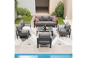 Amopatio 8-Piece Aluminum Patio Furniture Set