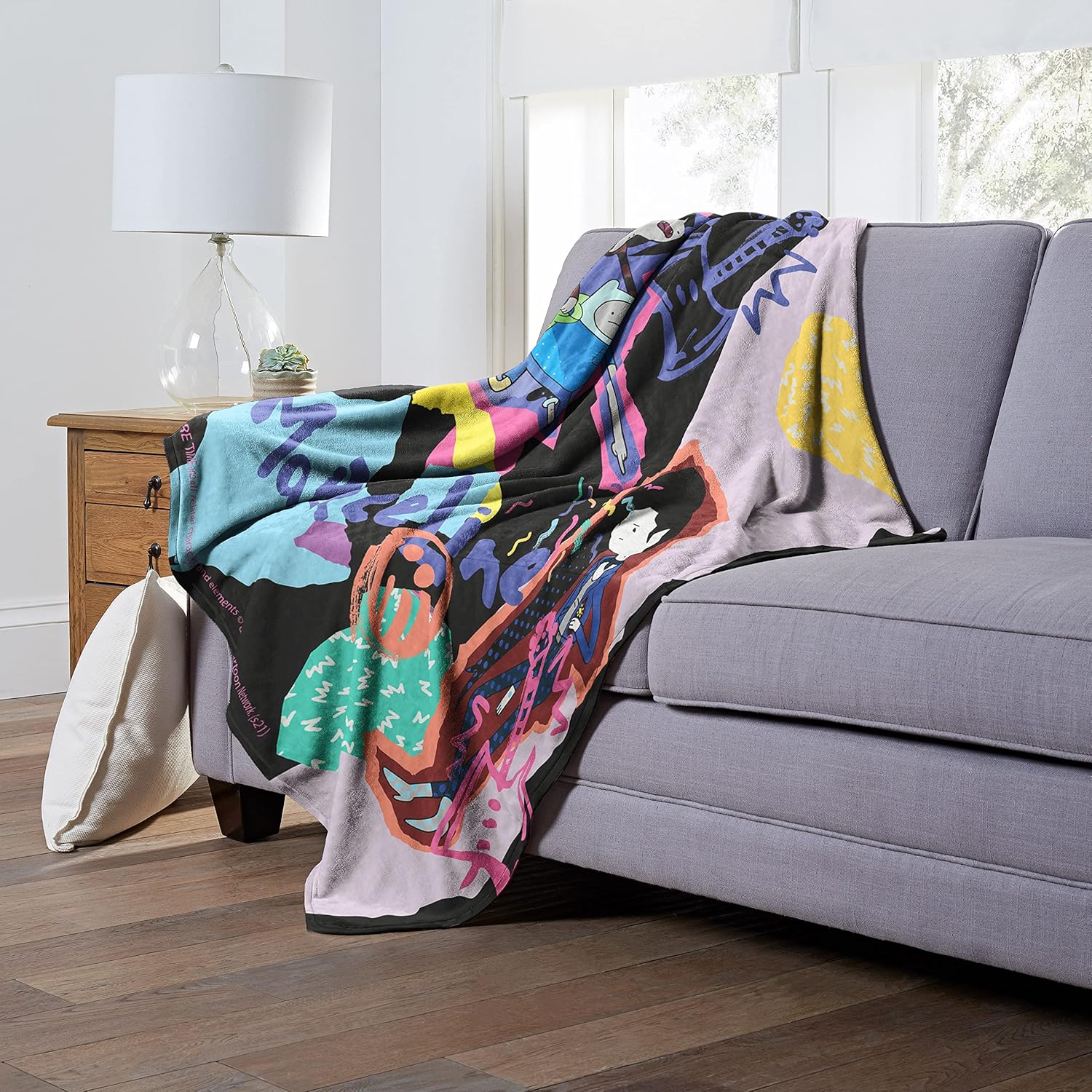 Northwest Adventure Time Silk Touch Throw Blanket, 50" x 60", Paper Marceline