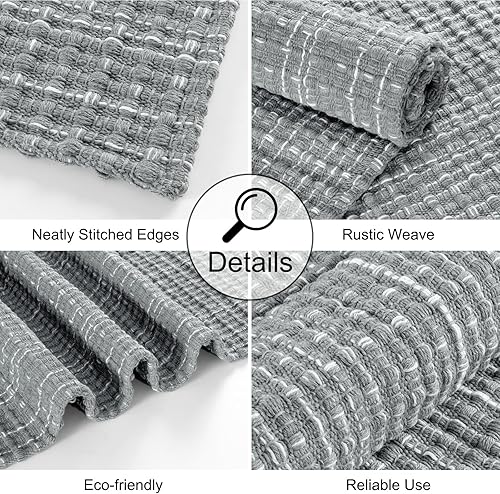 Miniatura 3 de Seavish Alfombra de cocina de 2 x 3 pulgadas, alfombra tejida de algodón para interiores