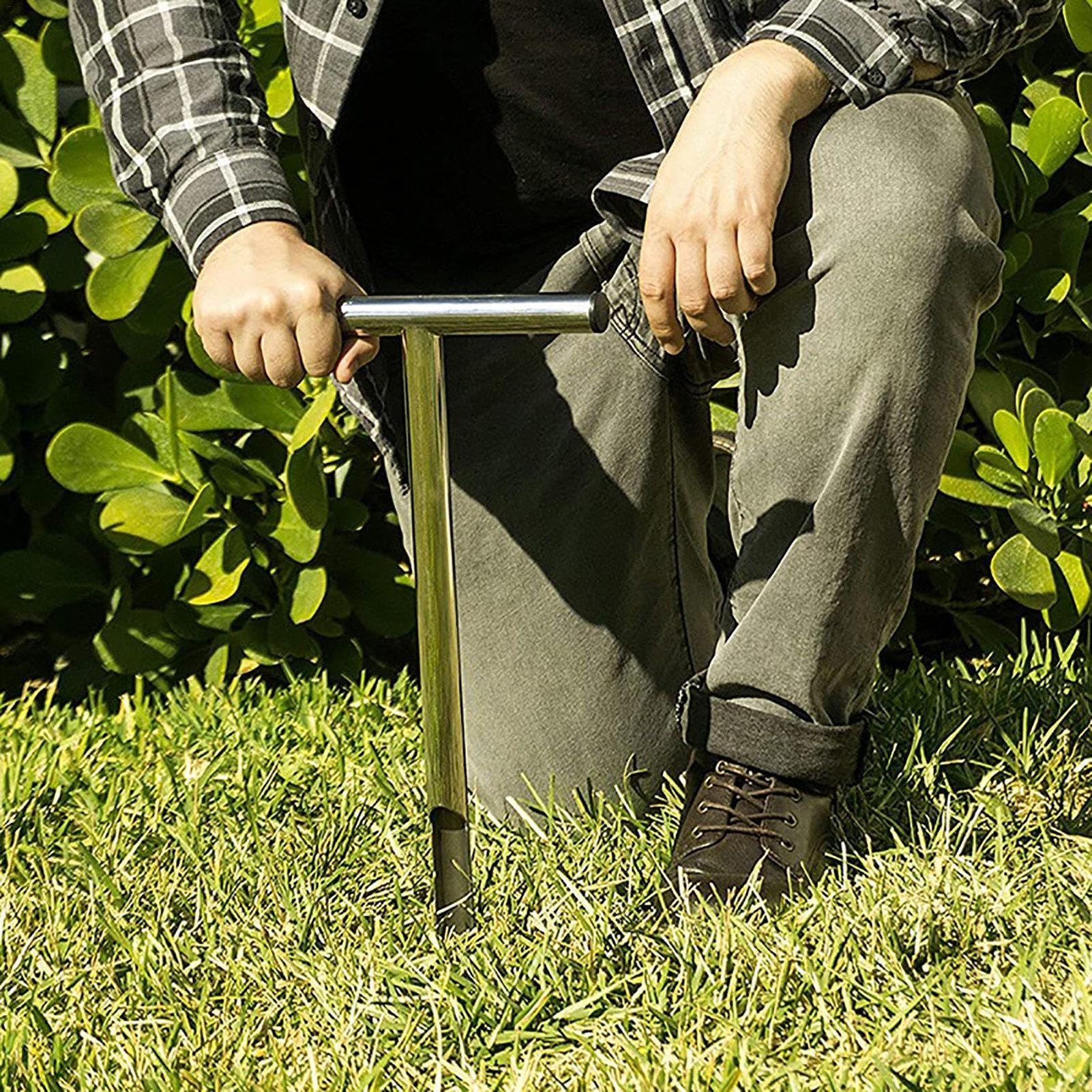 Strumento per il prelievo di campioni del suolo – campionatore del terreno, campione di tipo T in acciaio inox | Strumenti per la cura del giardino e del prato, cura delle piante per piante da interno
