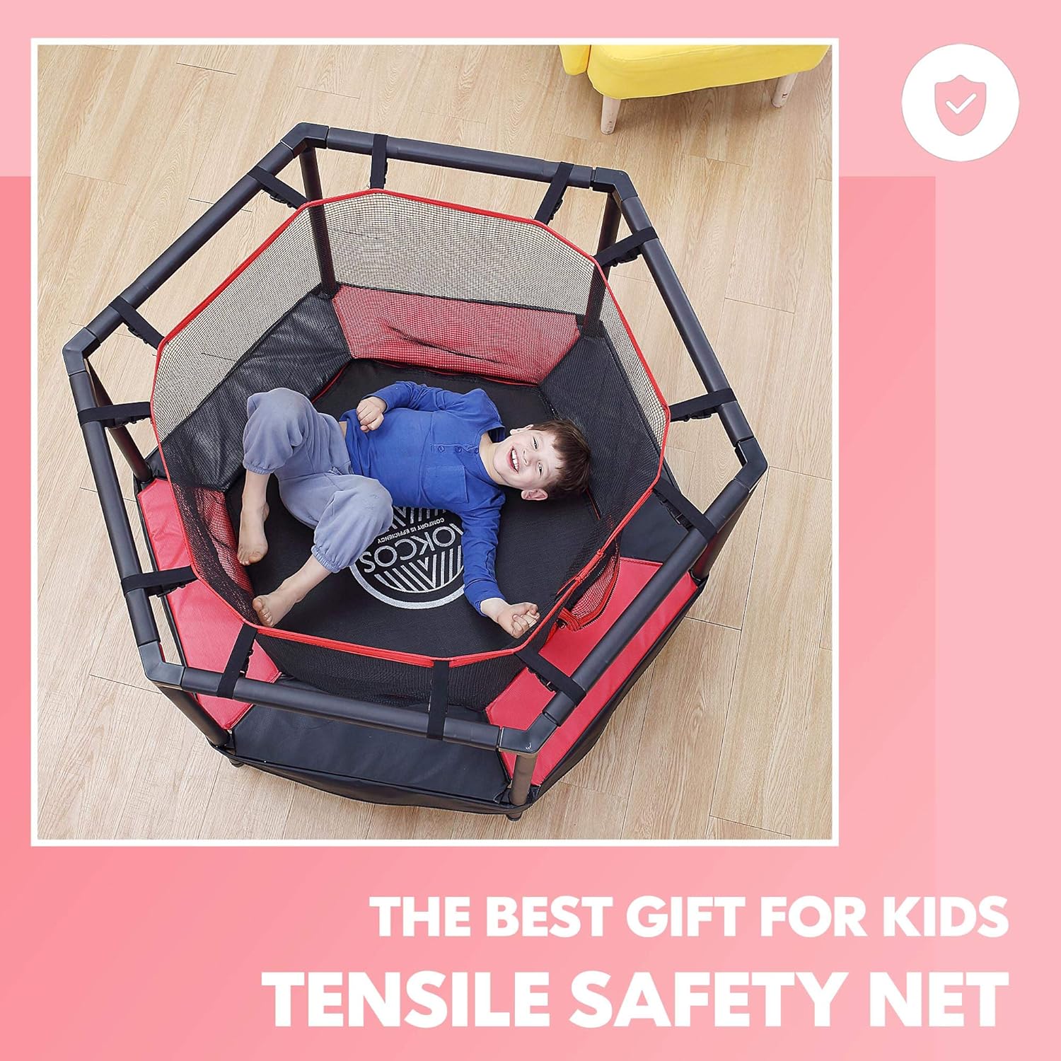 50% оƒƒ Dіѕсоunt AOKCOS 48” Trampoline for Kids, Mini Toddler Trampoline with Foam Handle, Indoor & Outdoor Play Exercise Bounce with Safety Padded Cover for Jump Sports, RT122 Tесh Dеаlѕ 🔥 AOKCOS 48” Trampoline for Kids, Mini Toddler Trampoline with Foam Handle, Indoor & Outdoor Play Exercise Bounce with Safety Padded Cover for Jump Sports, RT122