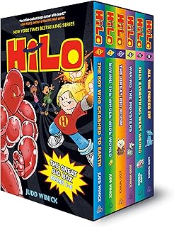 Hilo: The Great Big Box (Books 1-6): (A Graphic Novel Boxed Set)