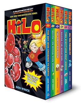 Hilo The Great Big Box Books 1-6 A Graphic Novel Boxed Set
