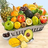 Vista 2 de A Gift Inside Tropical Abundance Fruit Basket