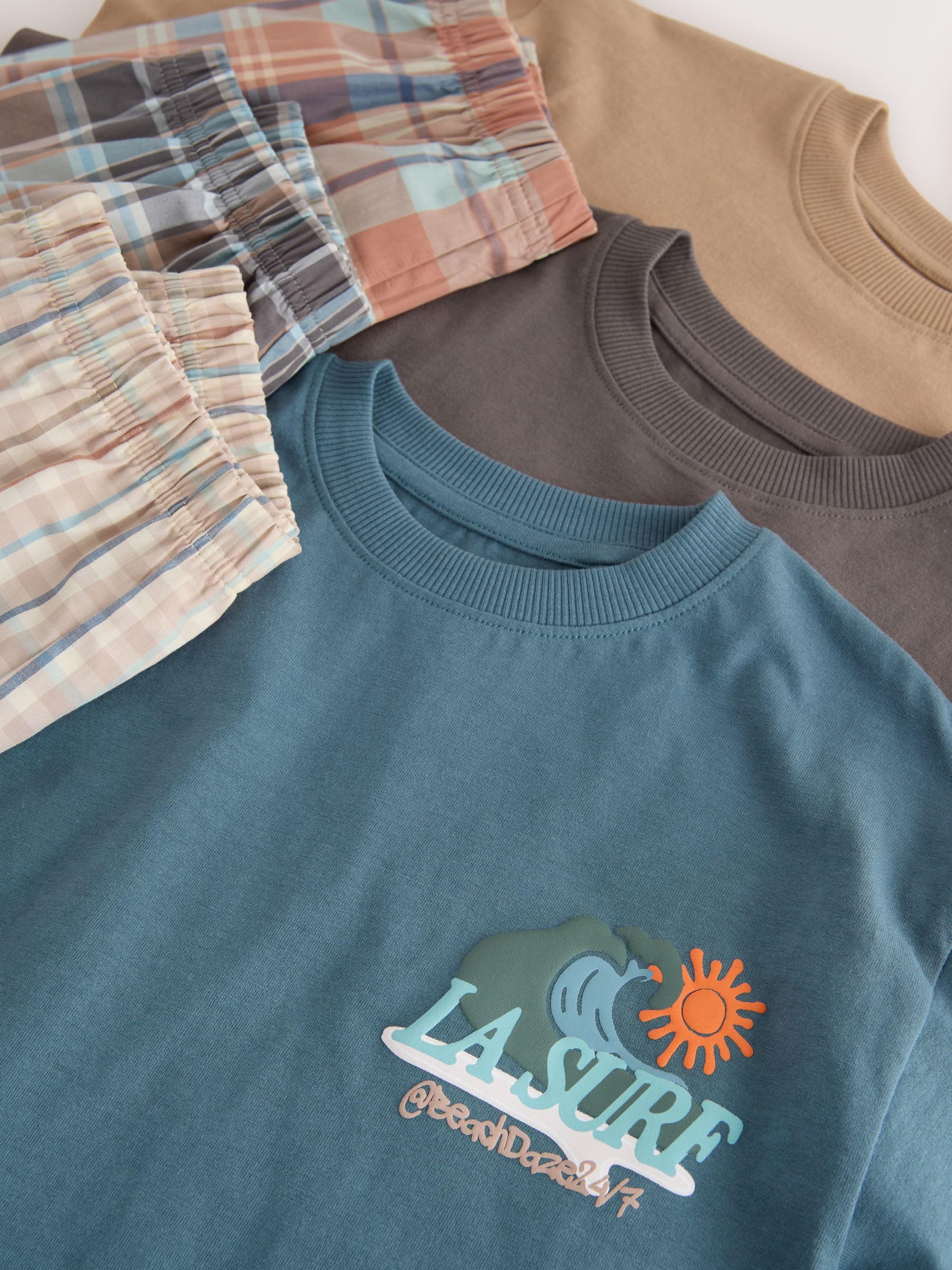NEXT Jungen Kurze Schlafanzüge, 3er-Pack