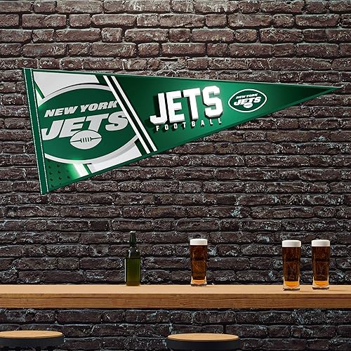 Vista 78 de Rico Industries NFL Football Primary 12" x 30" Felt Wall Décor Pennant - Great for Home/Bed Room/Man Cave Décor