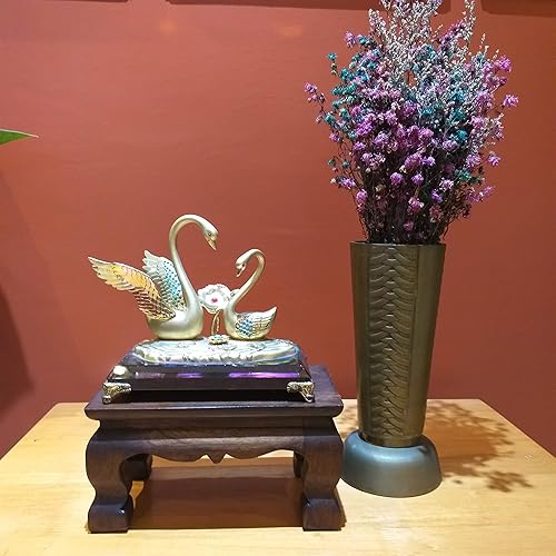 Miniatura 4 de Soporte de estatua de Buda para mesa de adoración, pedestal de teca tailandesa, soporte para tallado de madera para pequeñas cosas pequeñas,