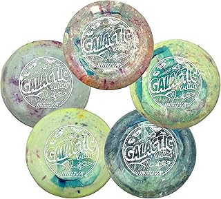 Innova Discs Galactic Mini 5 Pack – Swirly Mini Markers for Disc Golf for Marking Your Lie, Doubles, Mini Targets (5 Pack)