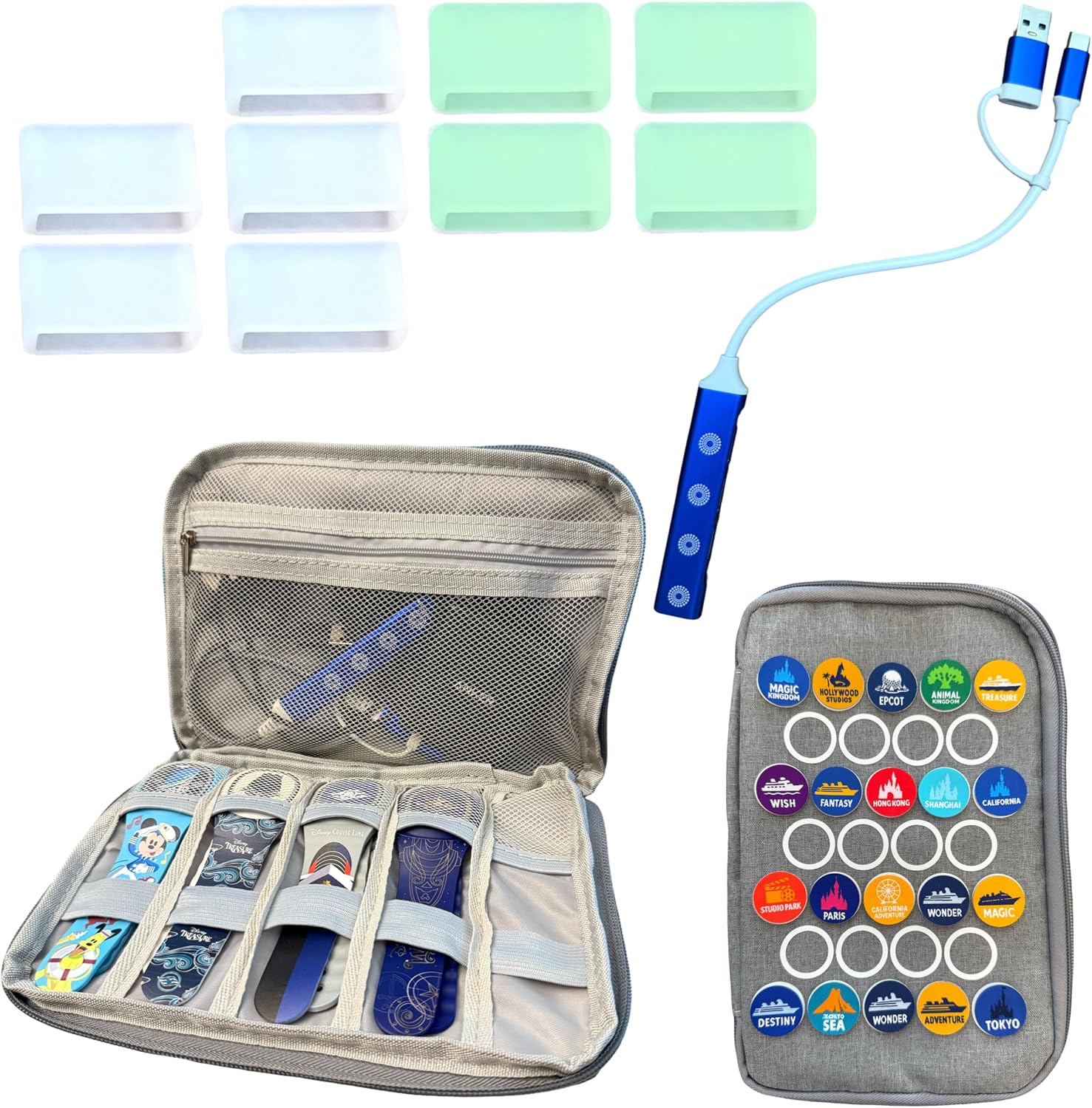 MagicBand MultiCharger, Protectors, & MagicBand Travel Case