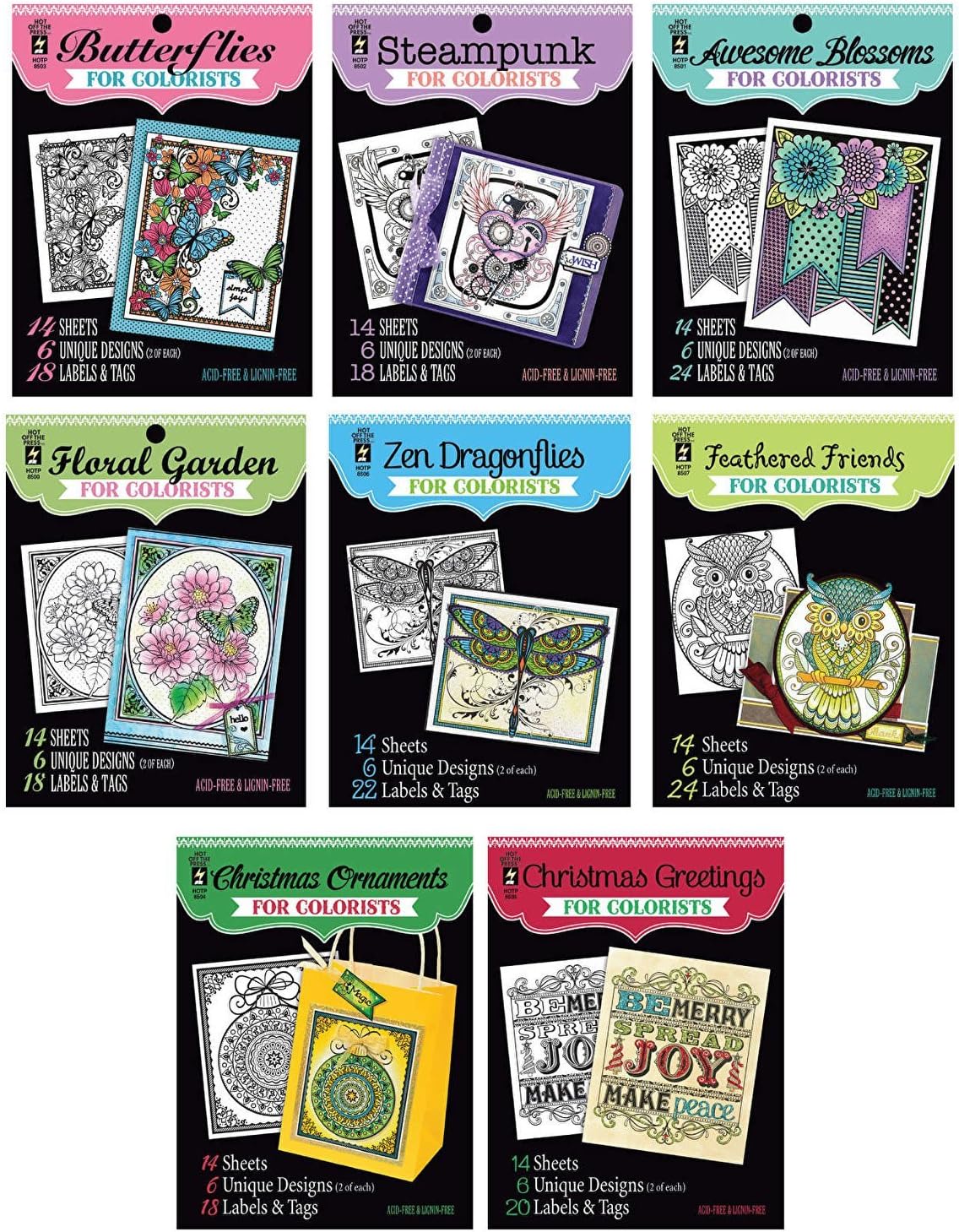 Paper Wishes – Adult Coloring Books Collection | Original Designs and Ideas to Keep You Illustrating at Home or on Travel Days – Inspiration at Your Fingertips