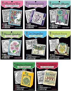 Paper Wishes Adult Coloring Books Collection | Original Designs and Ideas to Keep You Illustrating at Home or on Travel Days Inspiration at Your Fingertips