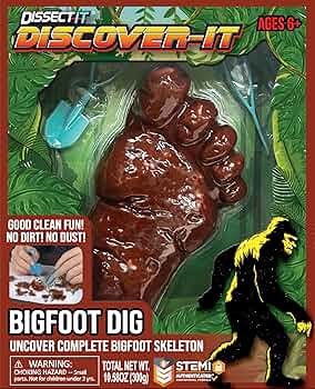 Amazon.com: Dissect-It Discover-It Bigfoot Dig Kids Science Kit