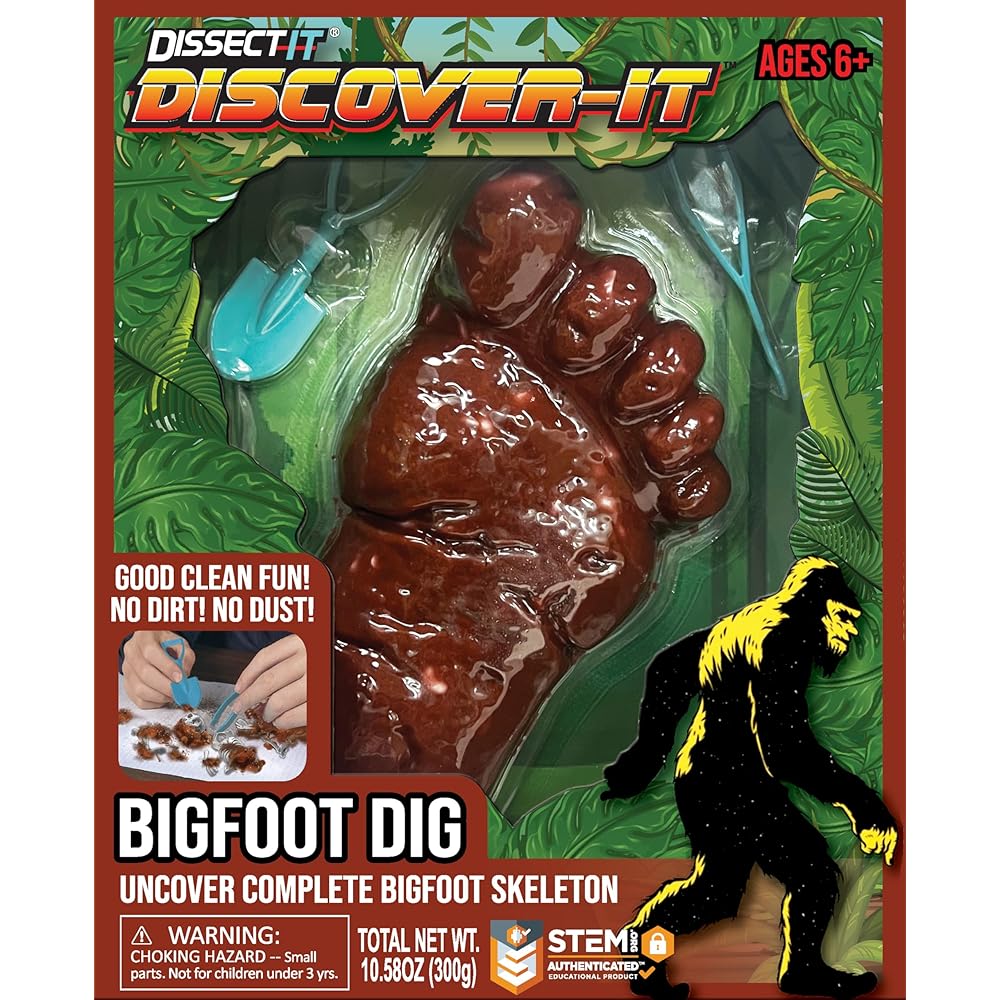 Dissect-It Discover-It Bigfoot Dig Kids Science Kit, Gel Dissection Kit for Kids to Learn Anatomy, STEM Toys for Ages 6 and Above