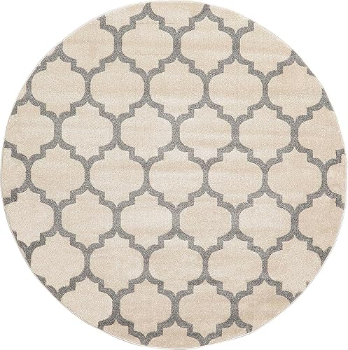 Vista 245 de Unique Loom Trellis Collection - Alfombra estilo marroquí de enrejado gris oscuro (8' 0 pies x 11' 0 pies)