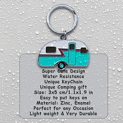 Miniatura 5 de COLIBROX Llavero RV Paquete de 2 llaveros para cámper Accesorios divertidos para acampar Regalo para propietarios de casas rodantes Regalos