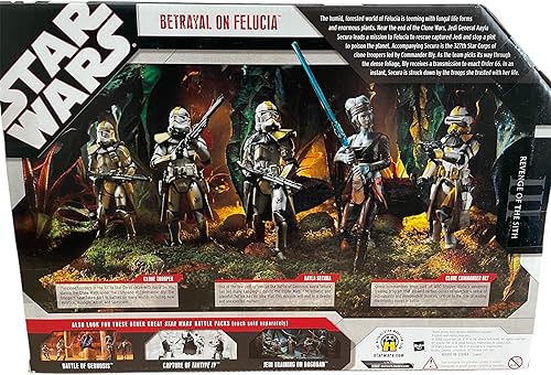 Miniatura 3 de Star Wars 2007 Exclusivo 30 Aniversario Traición en Felucia 5 Figuras Battlepack