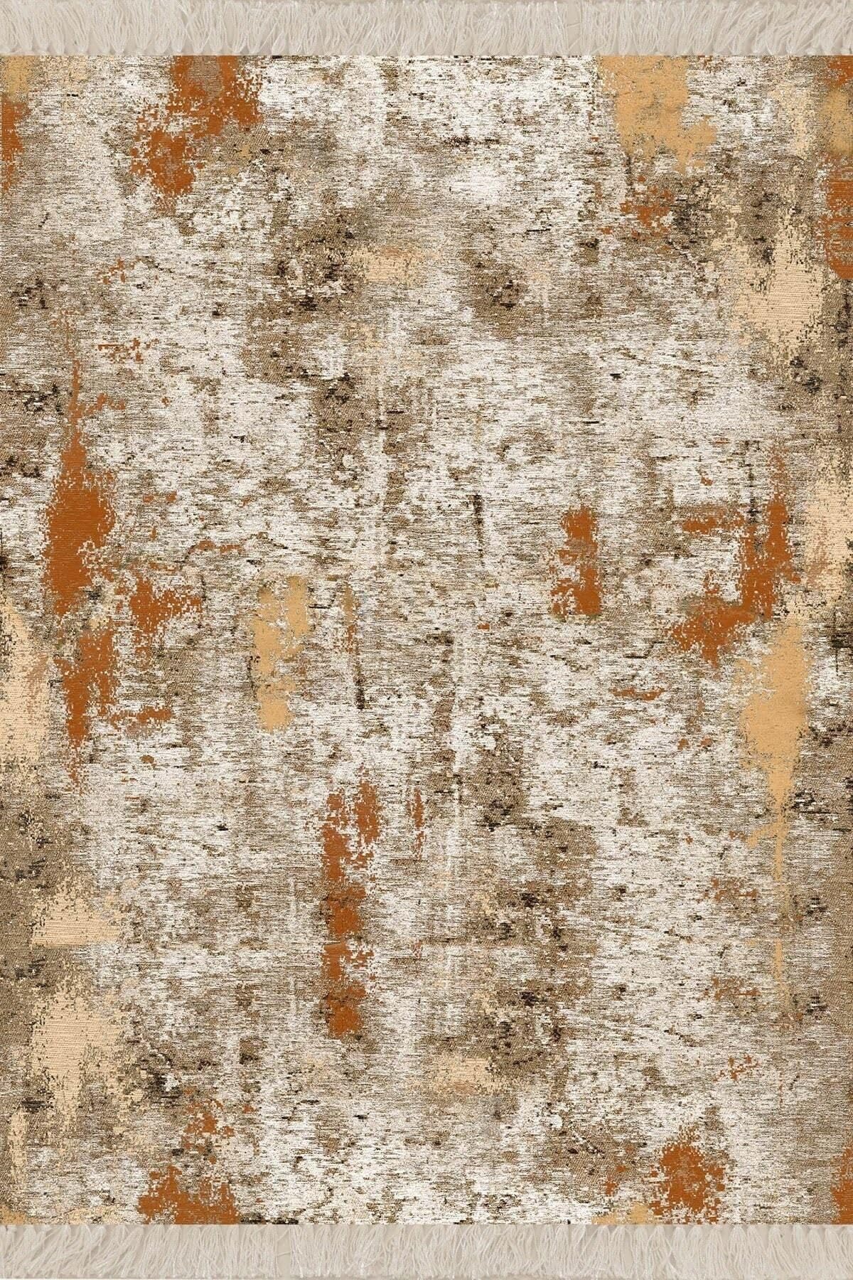 On The Clouds Batik Desenli Renk Geçişli Dijital Baskı Yıkanabilir Kaymaz Taban Salon Halısı ve Yolluk MEG183, 180 x 180