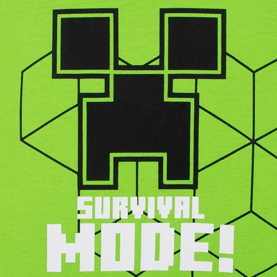 Minecraft Tshirt, Creeper Boys’ T-Shirts, Gaming Kids T-Shirt, Boys Clothes for Kids, Green Ages 5-13 Years
