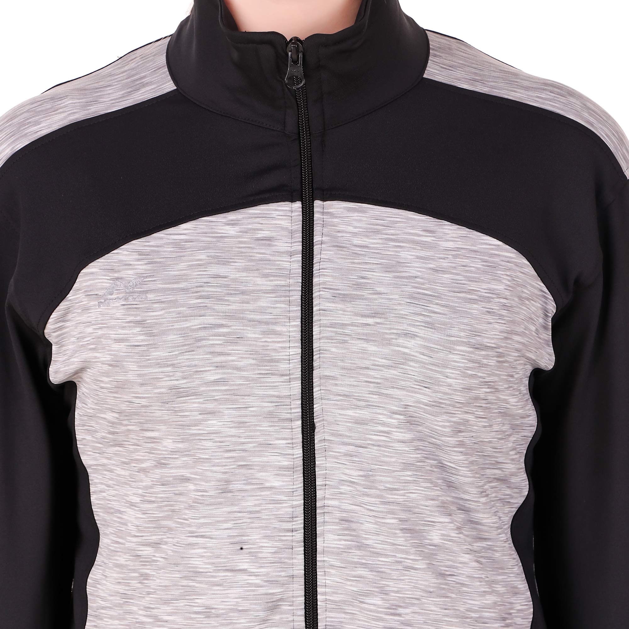 nivia 2435 Polyester NEO - 3 Female Jacket, Others, (Black/Grey)-picture-40