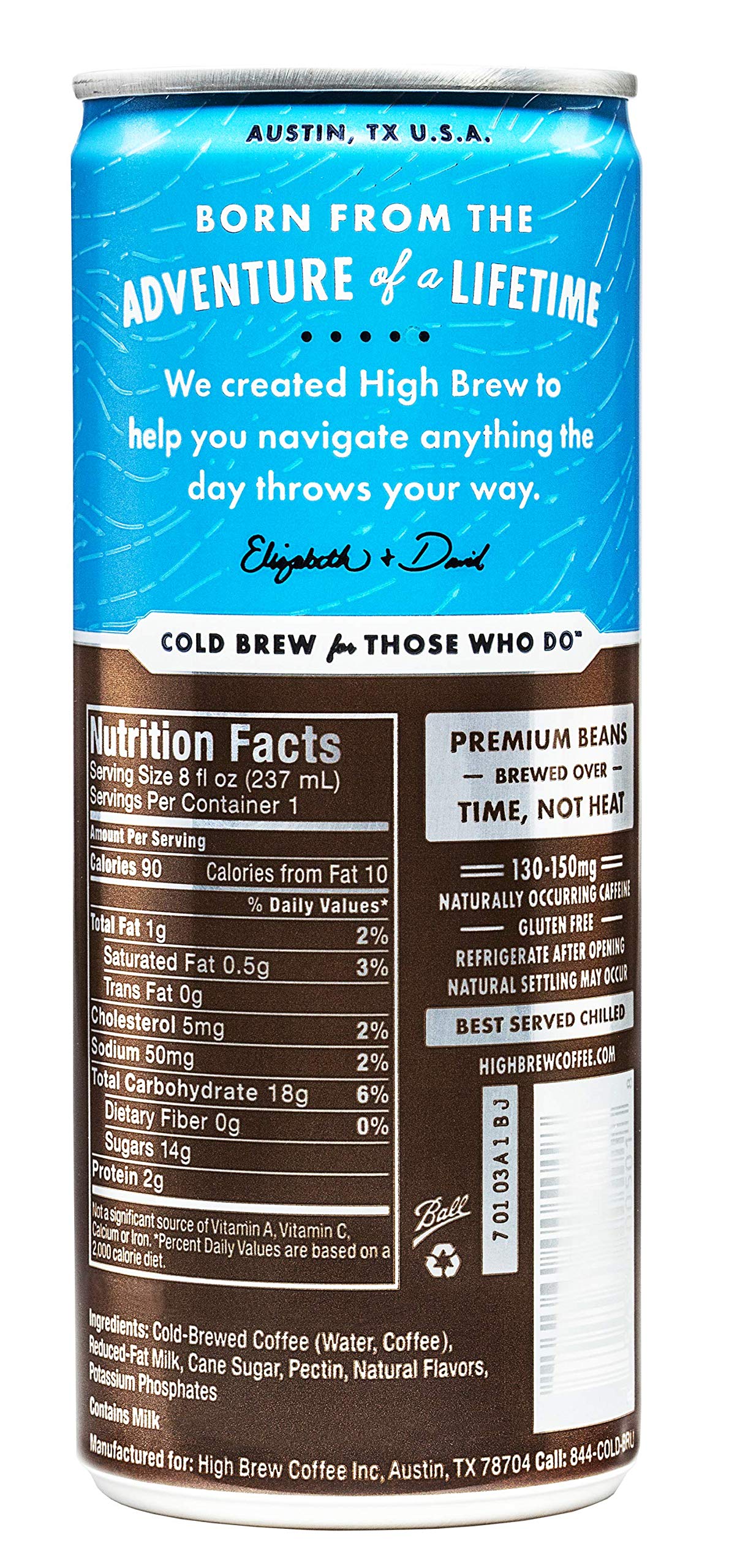 High Brew Cold Brew Coffee, Mexican Vanilla, 8 Fl Oz Can, Pack of 12 & Cold Brew Coffee Creamy Cappuccino Plus Protein, 8 Fl Oz, Pack of 12