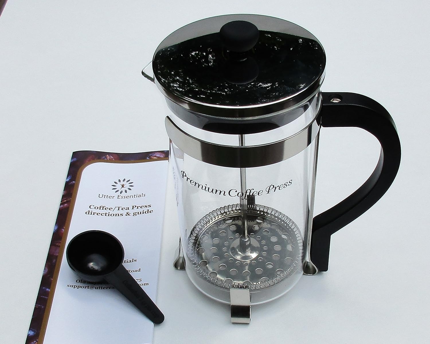 French Coffee and Tea Press Maker 34 Ounce, 8 Cup