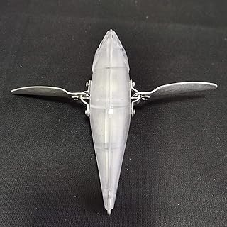 3Pcs Fishing Unpainted Minnowbait Fishing Blank Lure Body with Wing Popperbait Lipless Total 131mm 29.8g Simulation Flying Fish 8418 with Free Eye