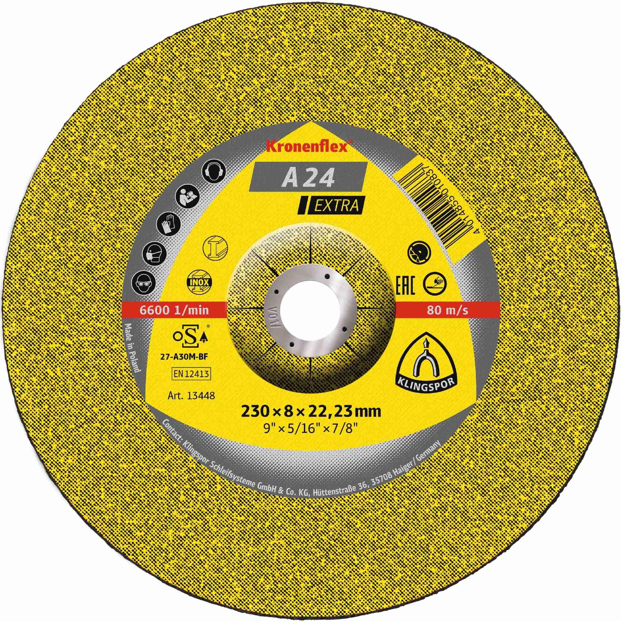 A 24 EX - Discos de desbaste (10 unidades, 230 x 8 x 22,23 mm)