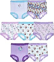 Disney Frozen Girls Toddler 7-Pack Potty Training Pants with Chart & Stickers, Sizes 2T-4T