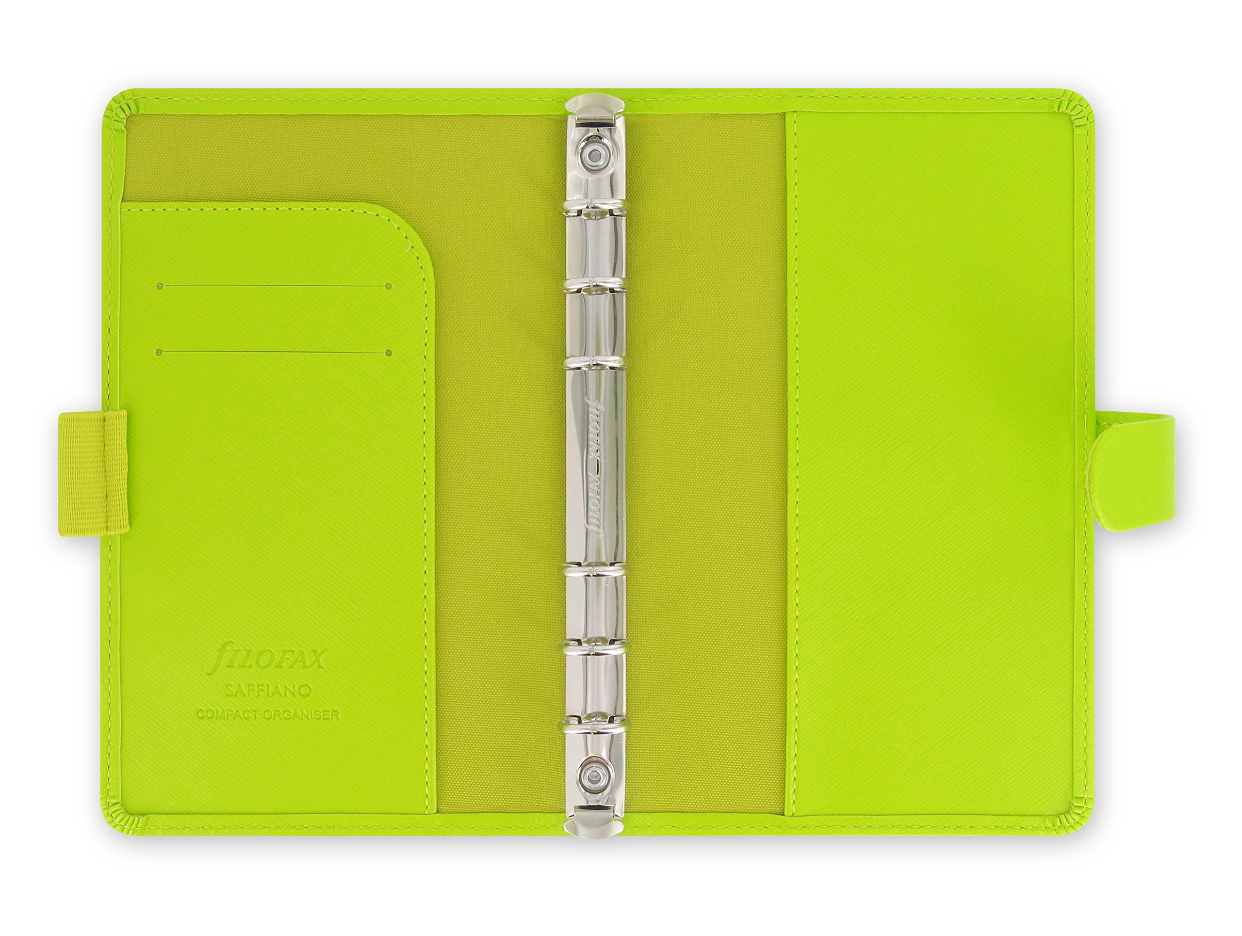 Filofax Saffiano Personal Compact Organiser - Pear - Image 2