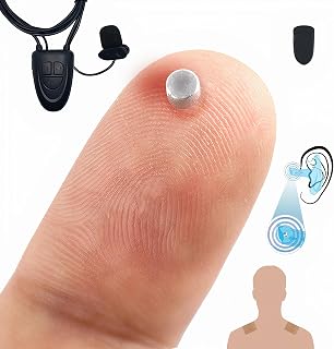 PingaOculto Spy Earpieces Wireless Mini Hidden Headset Invisible Hearing In Ear with Microphone for Phone Call and Recordings Nano (V5+VPUM)
