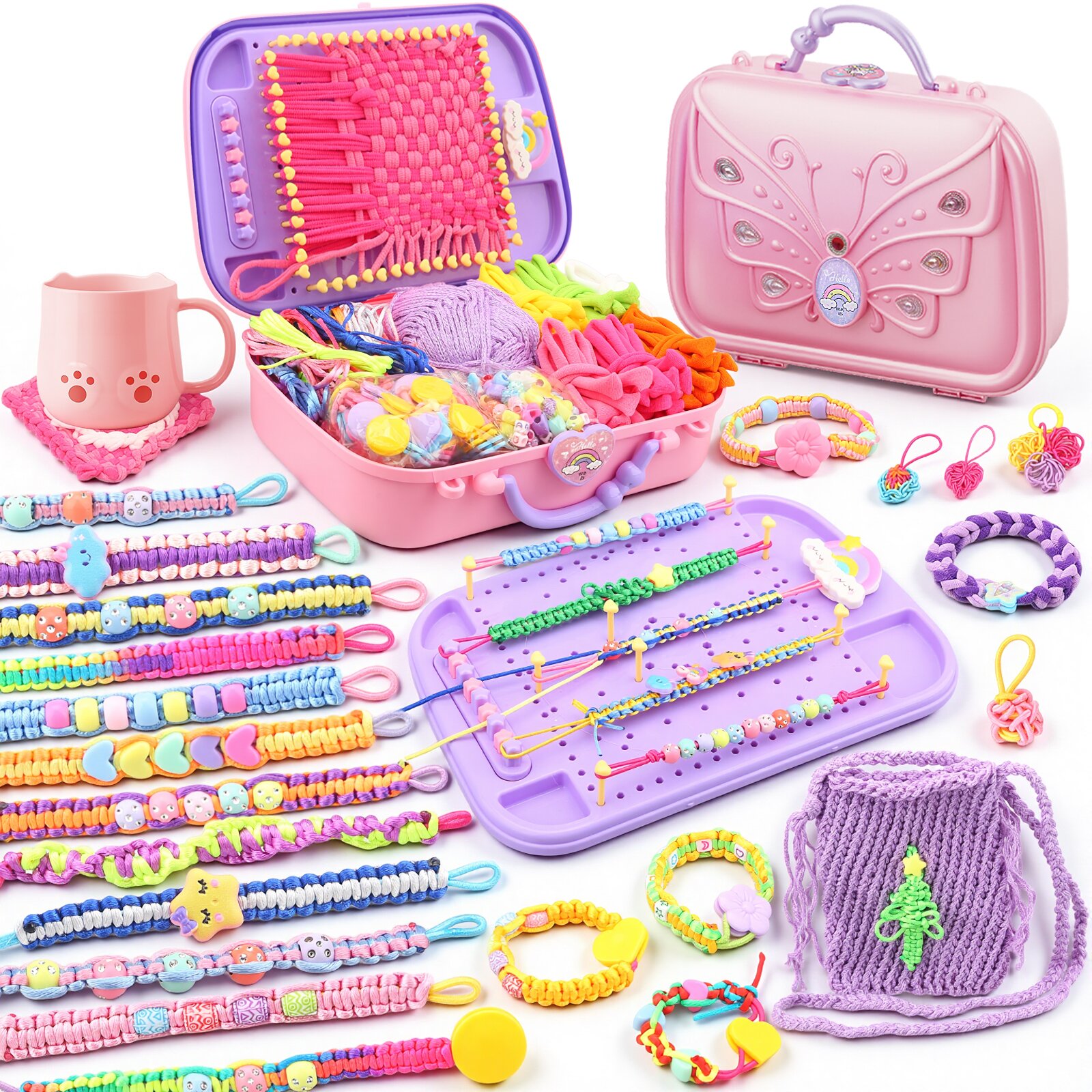 Amazon.com: Friendship Bracelet Making Kit & DIY Weaving Loom, 500