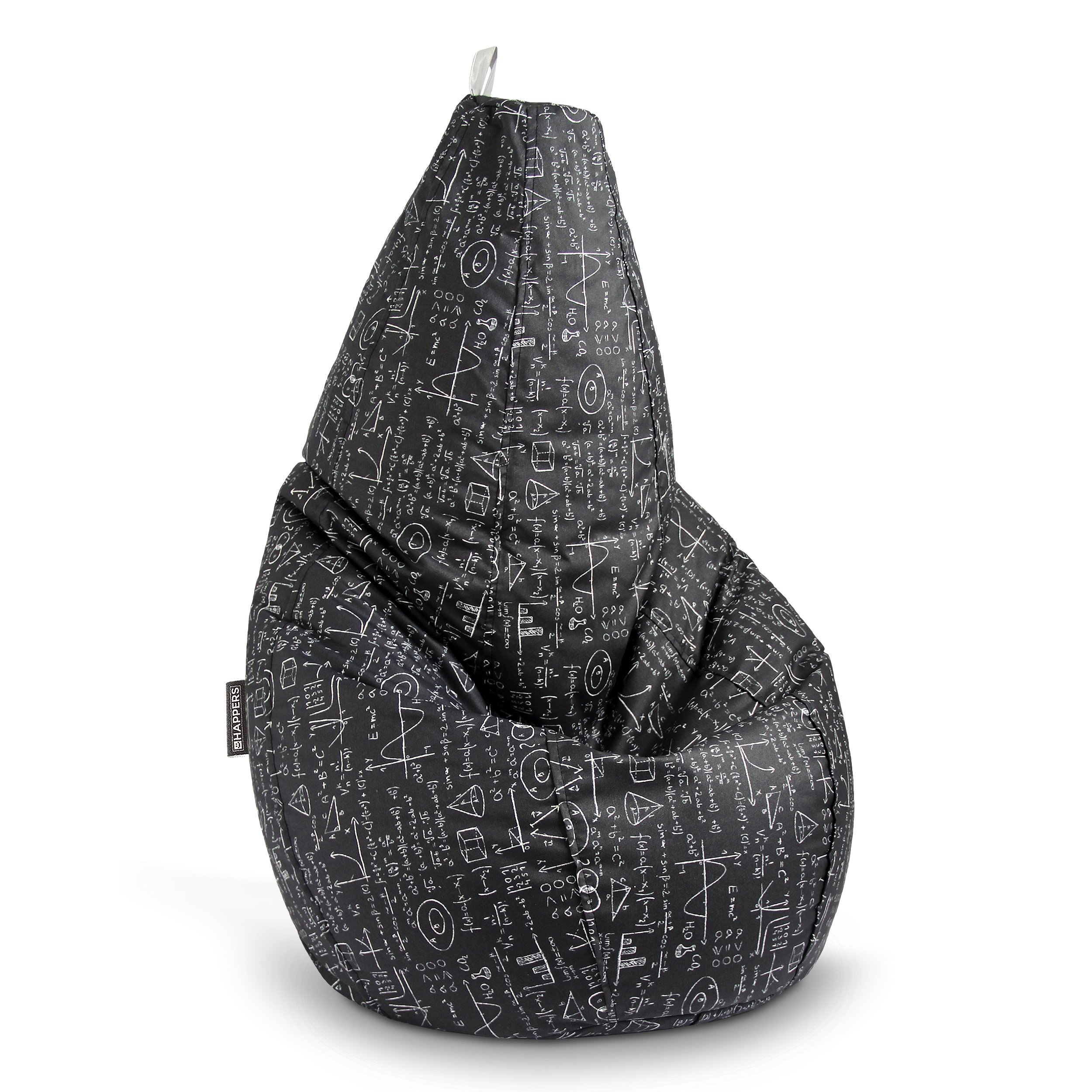 HAPPERS Puff Salón o Dormitorio Estampado School XL con Relleno Incluido