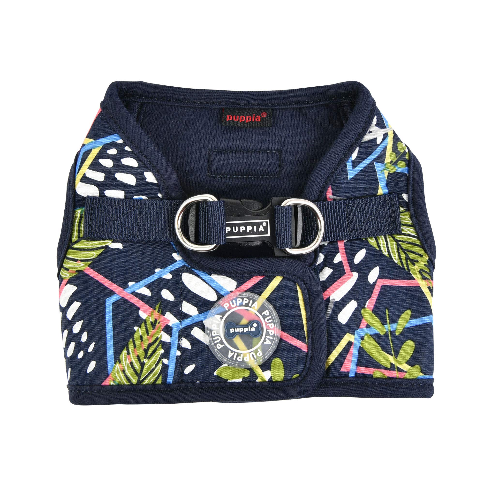 Puppia Harnais botanique B, bleu marine, L