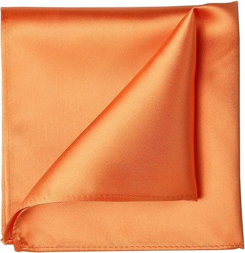 Vista 26 de KissTies Juego de corbatas de satén para hombre + pañuelo de bolsillo Rojo