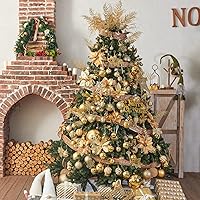 Vista 6 de XmasExp - Juego de 24 adornos de Navidad inastillables, bolas de árbol de Navidad, decoraciones para bolas de árbol de Navidad, 40 mm/1.57